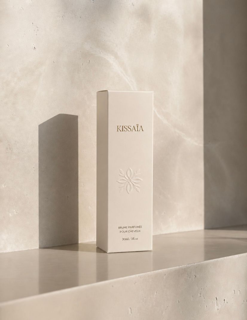 mockup packaging brume capillaire kissaia